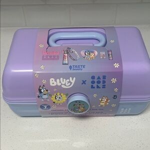 Bluey Kids Toy Storage Case - Purple and Blue